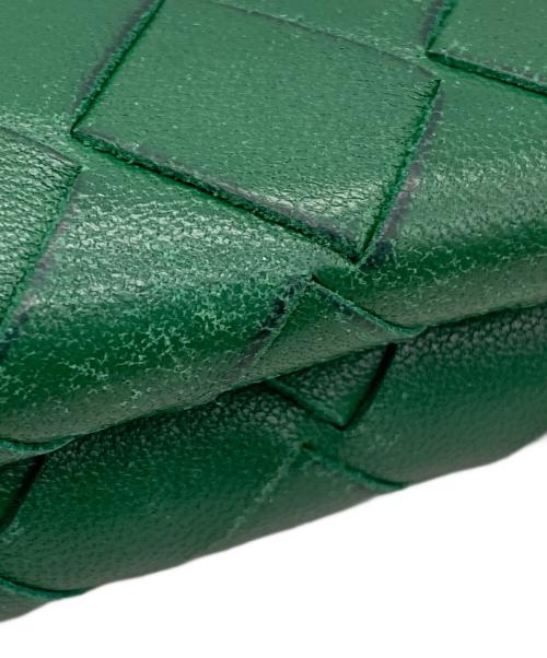 BOTTEGA VENETA（ボッテガベネタ）BOTTEGA VENETA (ボッテガベネタ) 3つ折り財布 グリーンの古着・服飾アイテム