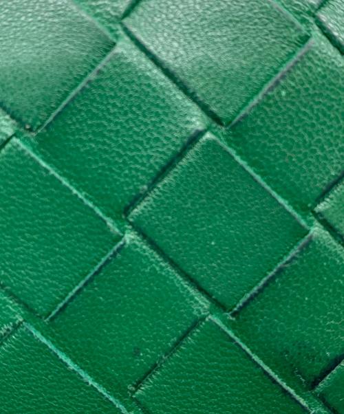 BOTTEGA VENETA（ボッテガベネタ）BOTTEGA VENETA (ボッテガベネタ) 3つ折り財布 グリーンの古着・服飾アイテム