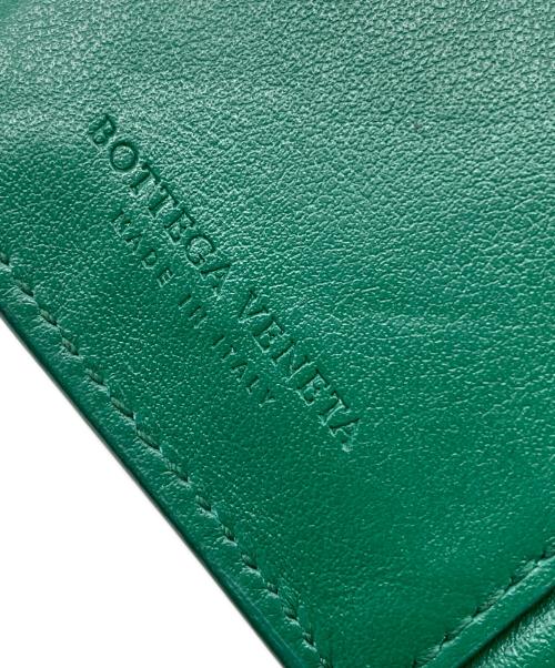 BOTTEGA VENETA（ボッテガベネタ）BOTTEGA VENETA (ボッテガベネタ) 3つ折り財布 グリーンの古着・服飾アイテム