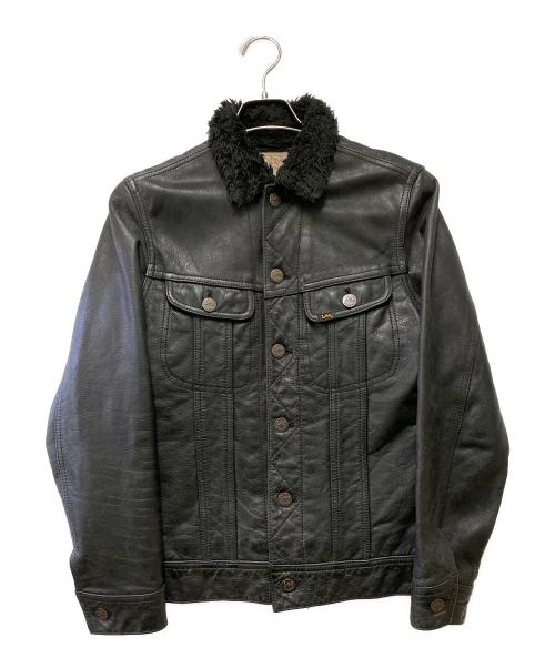 LEE（リー）LEE (リー) BEAMS (ビームス) レザージャケット ブラック サイズ:Sの古着・服飾アイテム