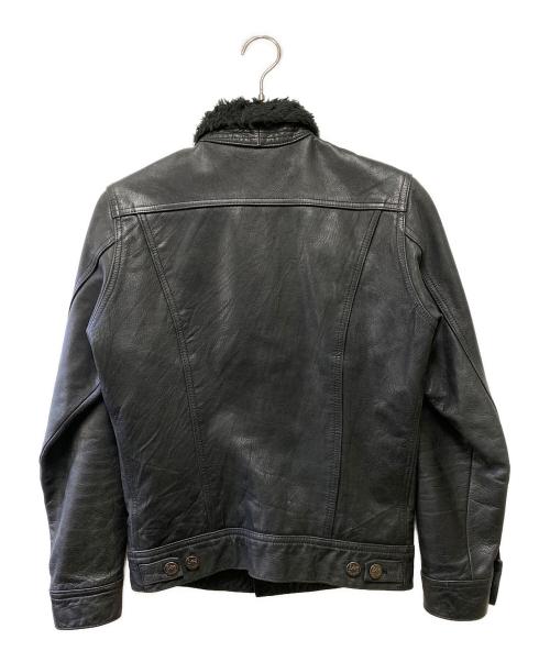 LEE（リー）LEE (リー) BEAMS (ビームス) レザージャケット ブラック サイズ:Sの古着・服飾アイテム