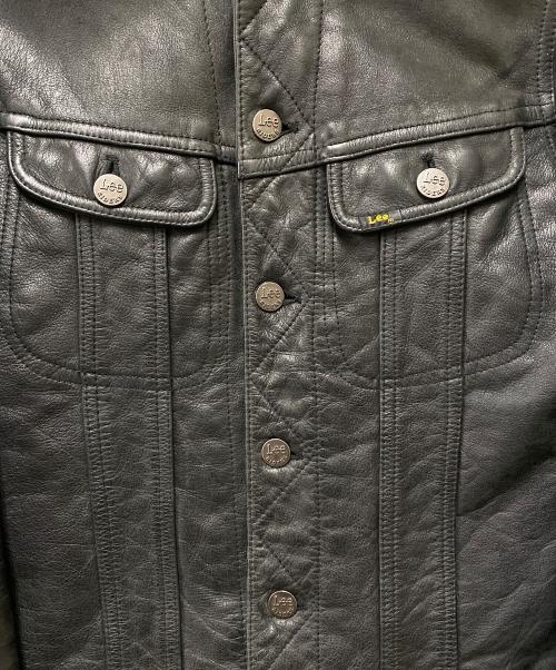 LEE（リー）LEE (リー) BEAMS (ビームス) レザージャケット ブラック サイズ:Sの古着・服飾アイテム