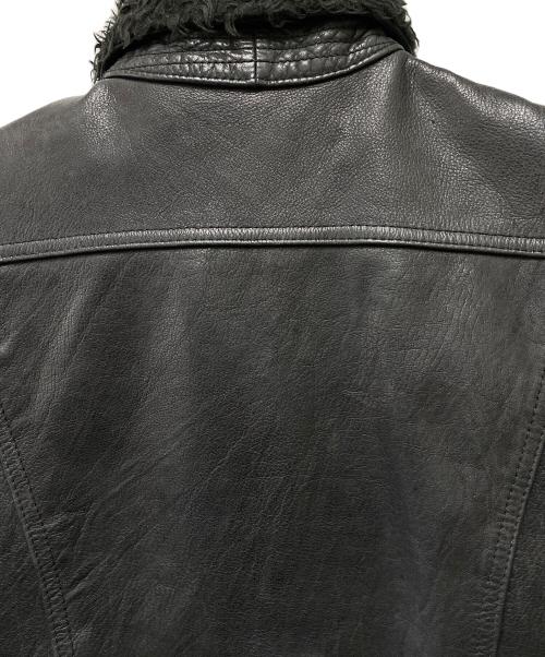 LEE（リー）LEE (リー) BEAMS (ビームス) レザージャケット ブラック サイズ:Sの古着・服飾アイテム