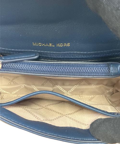 MICHAEL KORS（マイケルコース）MICHAEL KORS (マイケルコース) チェーンショルダーバッグ ブルーの古着・服飾アイテム