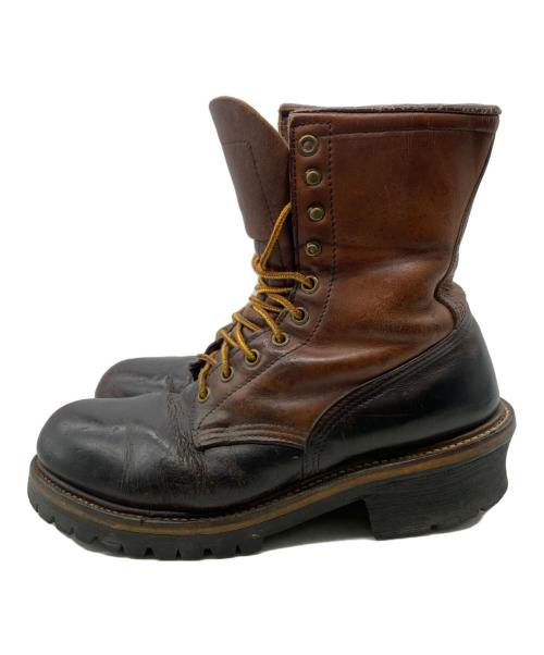RED WING（レッドウィング）RED WING (レッドウィング) レースアップブーツ ブラック×ブラウン サイズ:表記なしの古着・服飾アイテム