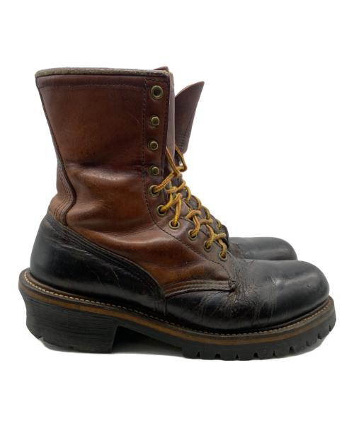 RED WING（レッドウィング）RED WING (レッドウィング) レースアップブーツ ブラック×ブラウン サイズ:表記なしの古着・服飾アイテム