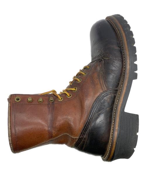 RED WING（レッドウィング）RED WING (レッドウィング) レースアップブーツ ブラック×ブラウン サイズ:表記なしの古着・服飾アイテム