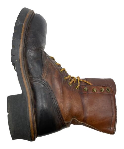 RED WING（レッドウィング）RED WING (レッドウィング) レースアップブーツ ブラック×ブラウン サイズ:表記なしの古着・服飾アイテム
