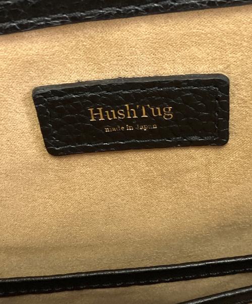 HushTug（ハッシュタグ）HUSHTUG (ハッシュタグ) レザーショルダーバッグ ブラックの古着・服飾アイテム