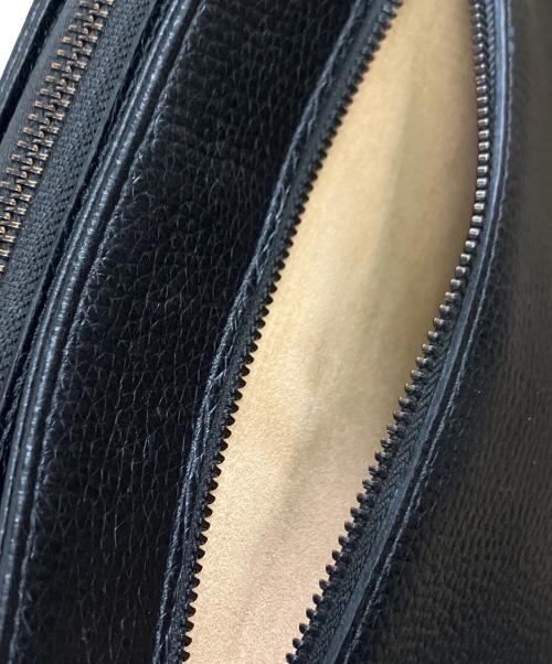 HushTug（ハッシュタグ）HUSHTUG (ハッシュタグ) レザーショルダーバッグ ブラックの古着・服飾アイテム