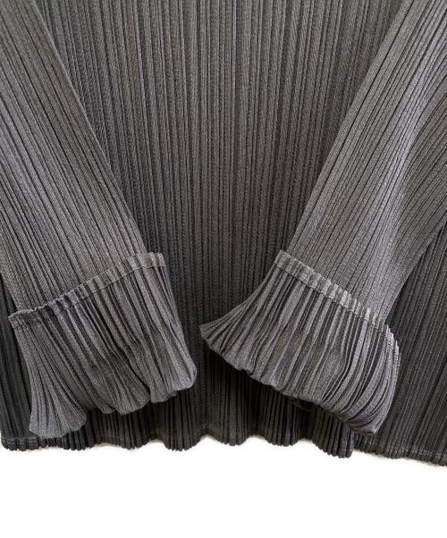 PLEATS PLEASE（プリーツプリーズ）PLEATS PLEASE (プリーツプリーズ) 長袖カットソー グレー サイズ:3の古着・服飾アイテム
