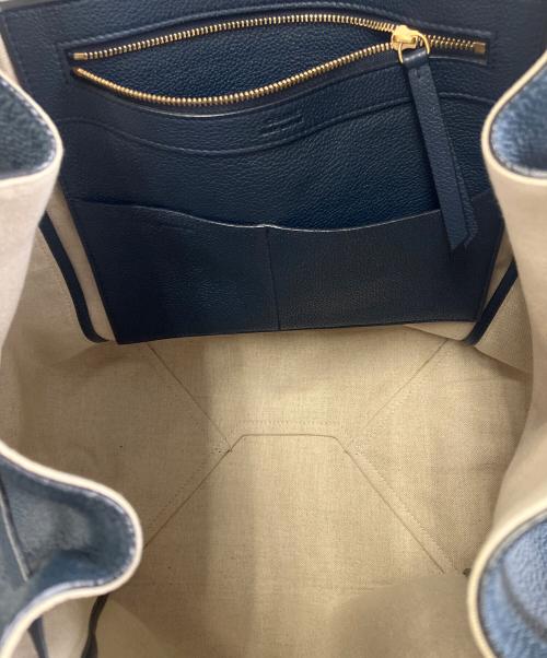 CELINE（セリーヌ）CELINE (セリーヌ) トートバッグ ネイビーの古着・服飾アイテム