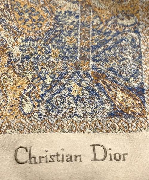 Christian Dior（クリスチャン ディオール）Christian Dior (クリスチャン ディオール) 大判ストール ベージュの古着・服飾アイテム