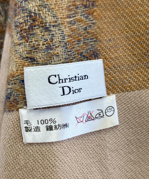 Christian Dior（クリスチャン ディオール）Christian Dior (クリスチャン ディオール) 大判ストール ベージュの古着・服飾アイテム