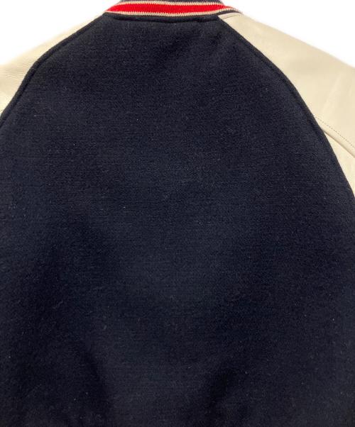 whitesville（ホワイツビル）whitesville (ホワイツビル) スタジャン ネイビー×ホワイト サイズ:36の古着・服飾アイテム