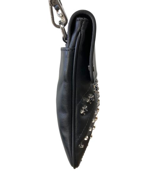 JIMMY CHOO（ジミーチュウ）JIMMY CHOO (ジミーチュウ) ショルダーポーチ ブラックの古着・服飾アイテム