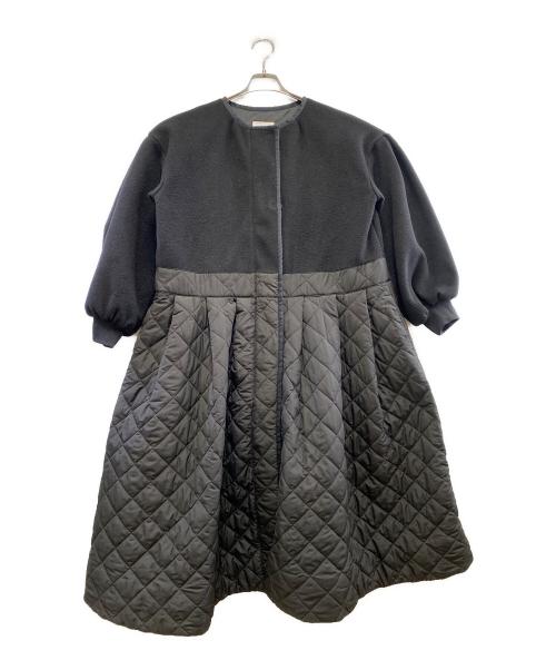 CAROLINA GLASER（カロリナ グレイサー）CAROLINA GLASER (カロリナ グレイサー) ノーカラーコート ブラック サイズ:表記なしの古着・服飾アイテム