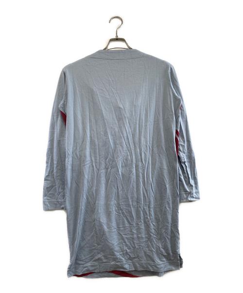 Vivienne Westwood（ヴィヴィアンウエストウッド）Vivienne Westwood (ヴィヴィアンウエストウッド) 長袖ワンピース ブルー×レッド サイズ:2の古着・服飾アイテム