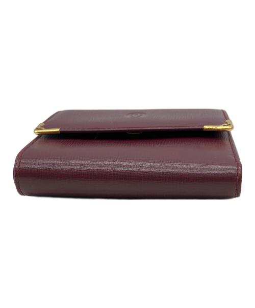 Cartier（カルティエ）Cartier (カルティエ) 3つ折り財布 ワインレッドの古着・服飾アイテム