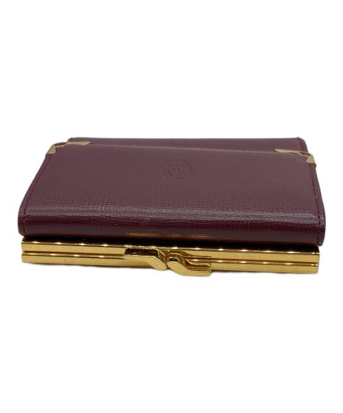 Cartier（カルティエ）Cartier (カルティエ) 3つ折り財布 ワインレッドの古着・服飾アイテム