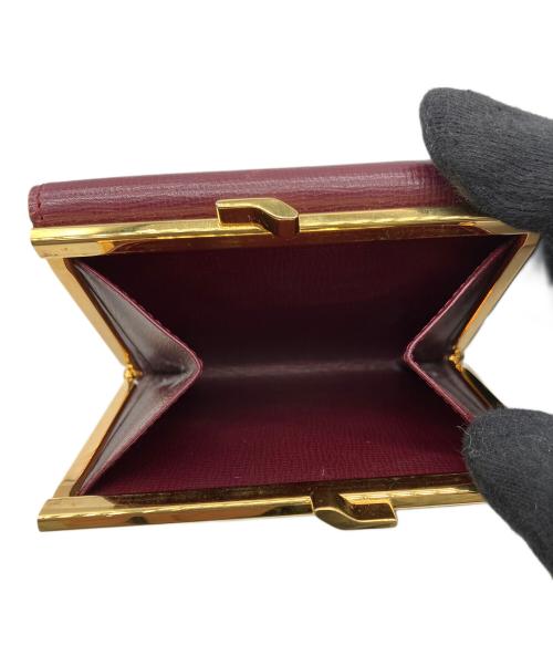 Cartier（カルティエ）Cartier (カルティエ) 3つ折り財布 ワインレッドの古着・服飾アイテム