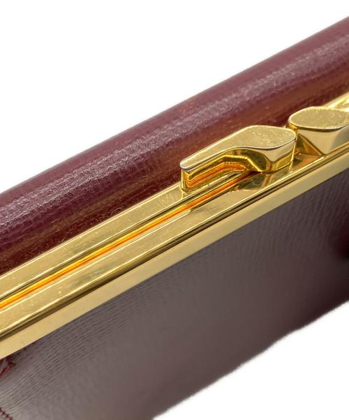 Cartier（カルティエ）Cartier (カルティエ) 3つ折り財布 ワインレッドの古着・服飾アイテム