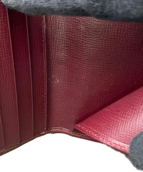 Cartier（カルティエ）Cartier (カルティエ) 3つ折り財布 ワインレッドの古着・服飾アイテム