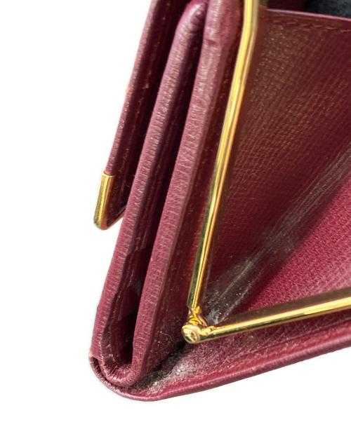 Cartier（カルティエ）Cartier (カルティエ) 3つ折り財布 ワインレッドの古着・服飾アイテム