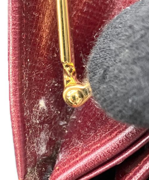 Cartier（カルティエ）Cartier (カルティエ) 3つ折り財布 ワインレッドの古着・服飾アイテム
