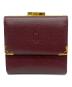 Cartier（カルティエ）の古着「3つ折り財布」｜ワインレッド