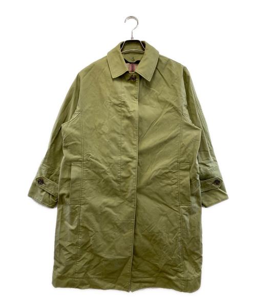 MACKINTOSH PHILOSOPHY（マッキントッシュ フィロソフィー）MACKINTOSH PHILOSOPHY (マッキントッシュ フィロソフィー) ステンカラーコート 黄緑 サイズ:38の古着・服飾アイテム