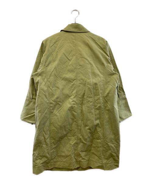 MACKINTOSH PHILOSOPHY（マッキントッシュ フィロソフィー）MACKINTOSH PHILOSOPHY (マッキントッシュ フィロソフィー) ステンカラーコート 黄緑 サイズ:38の古着・服飾アイテム