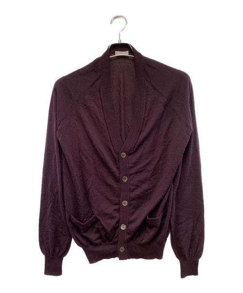 DIOR HOMME（ディオール オム）DIOR HOMME (ディオール オム) 薄手カーディガン ワインレッド サイズ:Sの古着・服飾アイテム