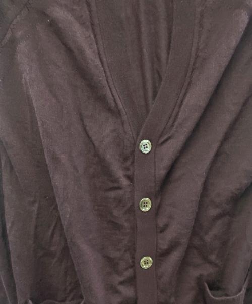 DIOR HOMME（ディオール オム）DIOR HOMME (ディオール オム) 薄手カーディガン ワインレッド サイズ:Sの古着・服飾アイテム