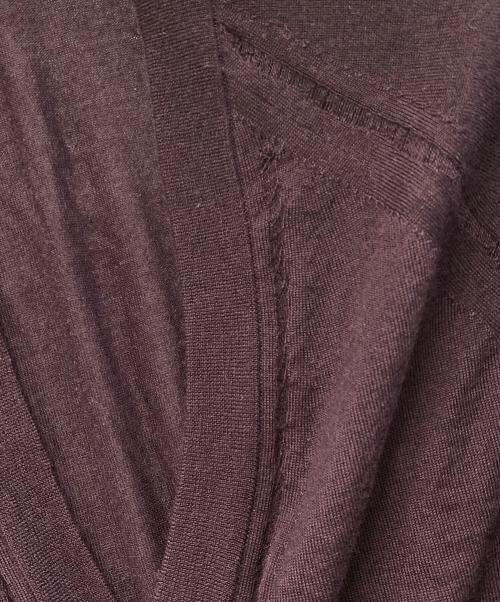 DIOR HOMME（ディオール オム）DIOR HOMME (ディオール オム) 薄手カーディガン ワインレッド サイズ:Sの古着・服飾アイテム