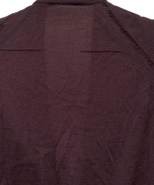 DIOR HOMME（ディオール オム）DIOR HOMME (ディオール オム) 薄手カーディガン ワインレッド サイズ:Sの古着・服飾アイテム