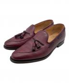 Crockett & Jonesクロケット＆ジョーンズ）の古着「タッセルローファー」｜ワインレッド