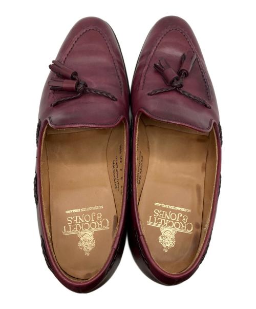 Crockett & Jones（クロケット＆ジョーンズ）Crockett & Jones (クロケット＆ジョーンズ) タッセルローファー ワインレッド サイズ:7の古着・服飾アイテム