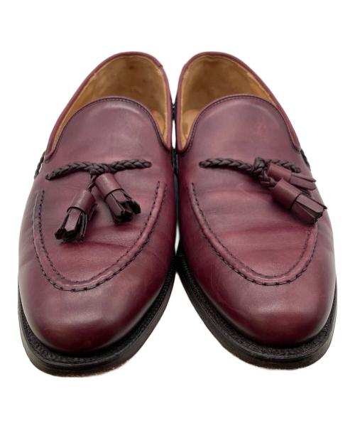 Crockett & Jones（クロケット＆ジョーンズ）Crockett & Jones (クロケット＆ジョーンズ) タッセルローファー ワインレッド サイズ:7の古着・服飾アイテム