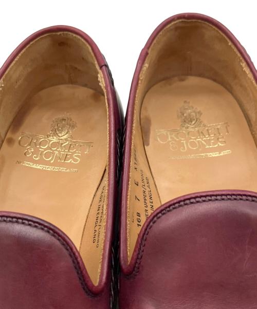 Crockett & Jones（クロケット＆ジョーンズ）Crockett & Jones (クロケット＆ジョーンズ) タッセルローファー ワインレッド サイズ:7の古着・服飾アイテム