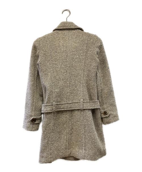 BURBERRY BLUE LABEL（バーバリー ブルー レーベル）BURBERRY BLUE LABEL (バーバリー ブルー レーベル) ウールコート アイボリー サイズ:36の古着・服飾アイテム