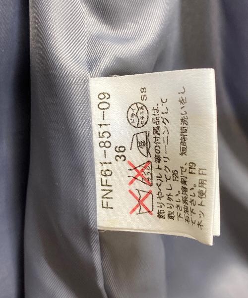 BURBERRY BLUE LABEL（バーバリー ブルー レーベル）BURBERRY BLUE LABEL (バーバリー ブルー レーベル) ウールコート アイボリー サイズ:36の古着・服飾アイテム
