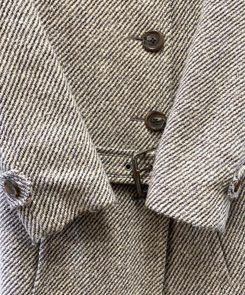 BURBERRY BLUE LABEL（バーバリー ブルー レーベル）BURBERRY BLUE LABEL (バーバリー ブルー レーベル) ウールコート アイボリー サイズ:36の古着・服飾アイテム