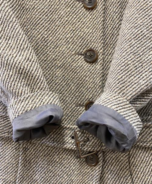 BURBERRY BLUE LABEL（バーバリー ブルー レーベル）BURBERRY BLUE LABEL (バーバリー ブルー レーベル) ウールコート アイボリー サイズ:36の古着・服飾アイテム