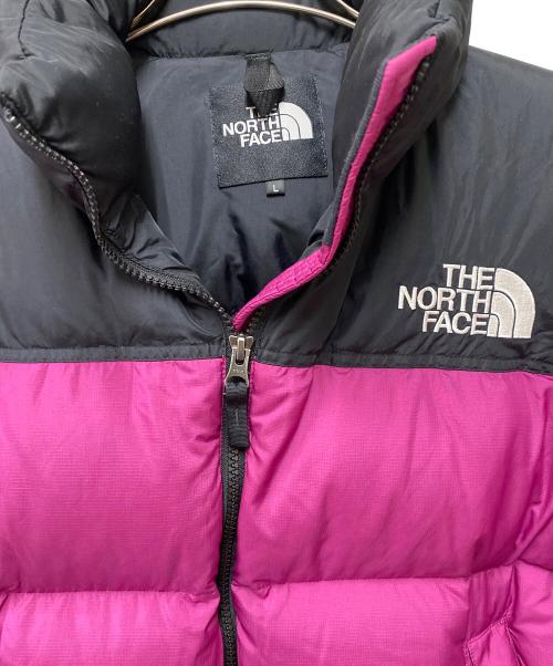 THE NORTH FACE（ザ ノース フェイス）THE NORTH FACE (ザ ノース フェイス) ショートヌプシジャケット ブラック×ピンク サイズ:Lの古着・服飾アイテム