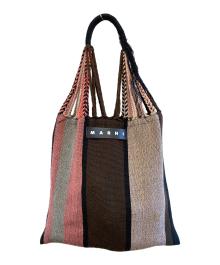 MARNI（マルニ）の古着「ハンモックトートバッグ」｜ブラウン×ピンク