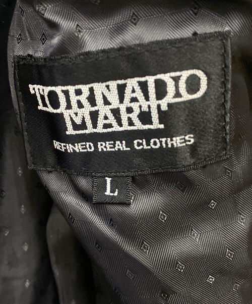 TORNADO MART（トルネードマート）TORNADO MART (トルネードマート) カウレザーコート ブラック サイズ:Lの古着・服飾アイテム