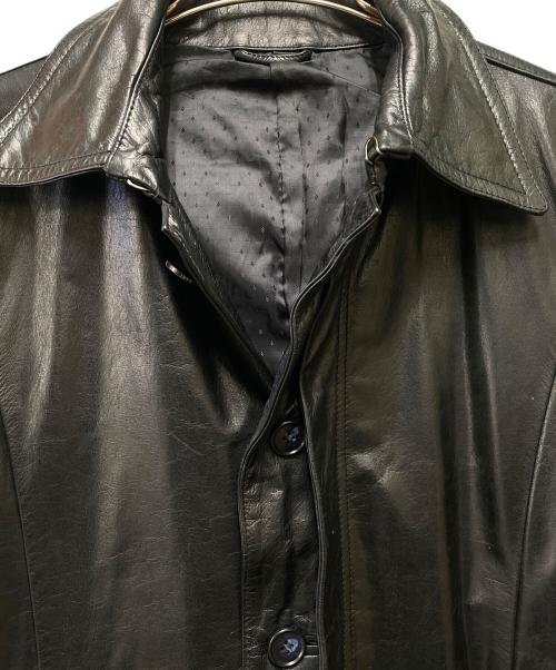 TORNADO MART（トルネードマート）TORNADO MART (トルネードマート) カウレザーコート ブラック サイズ:Lの古着・服飾アイテム