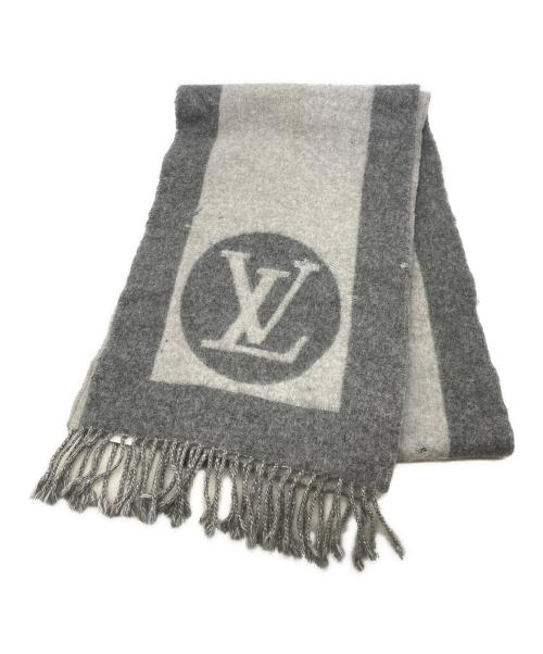 LOUIS VUITTON（ルイ ヴィトン）LOUIS VUITTON (ルイ ヴィトン) エシャルプ・カーディフ グレーの古着・服飾アイテム