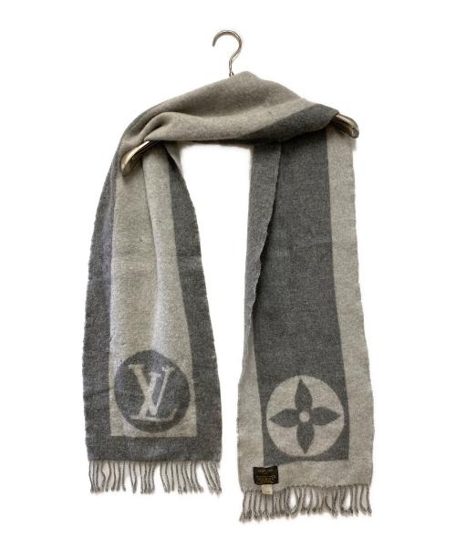 LOUIS VUITTON（ルイ ヴィトン）LOUIS VUITTON (ルイ ヴィトン) エシャルプ・カーディフ グレーの古着・服飾アイテム
